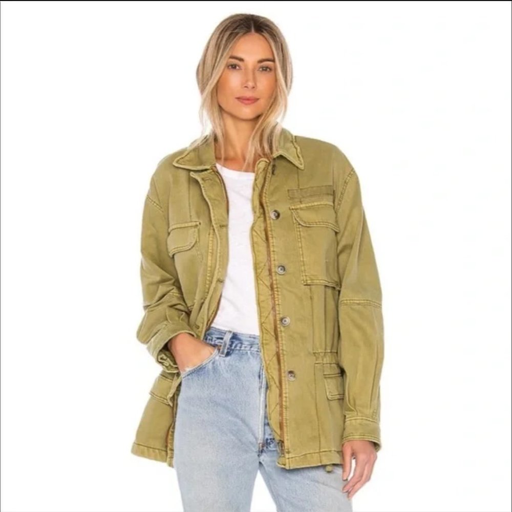Free People Seize The Day Military Jacket NWOT